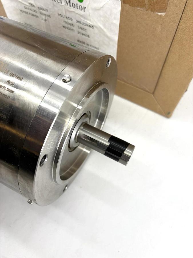New Boston Gear KUTFSS G00628 2HP TEFC SS Washdown Motor 230/460V 1760rpm 145TC