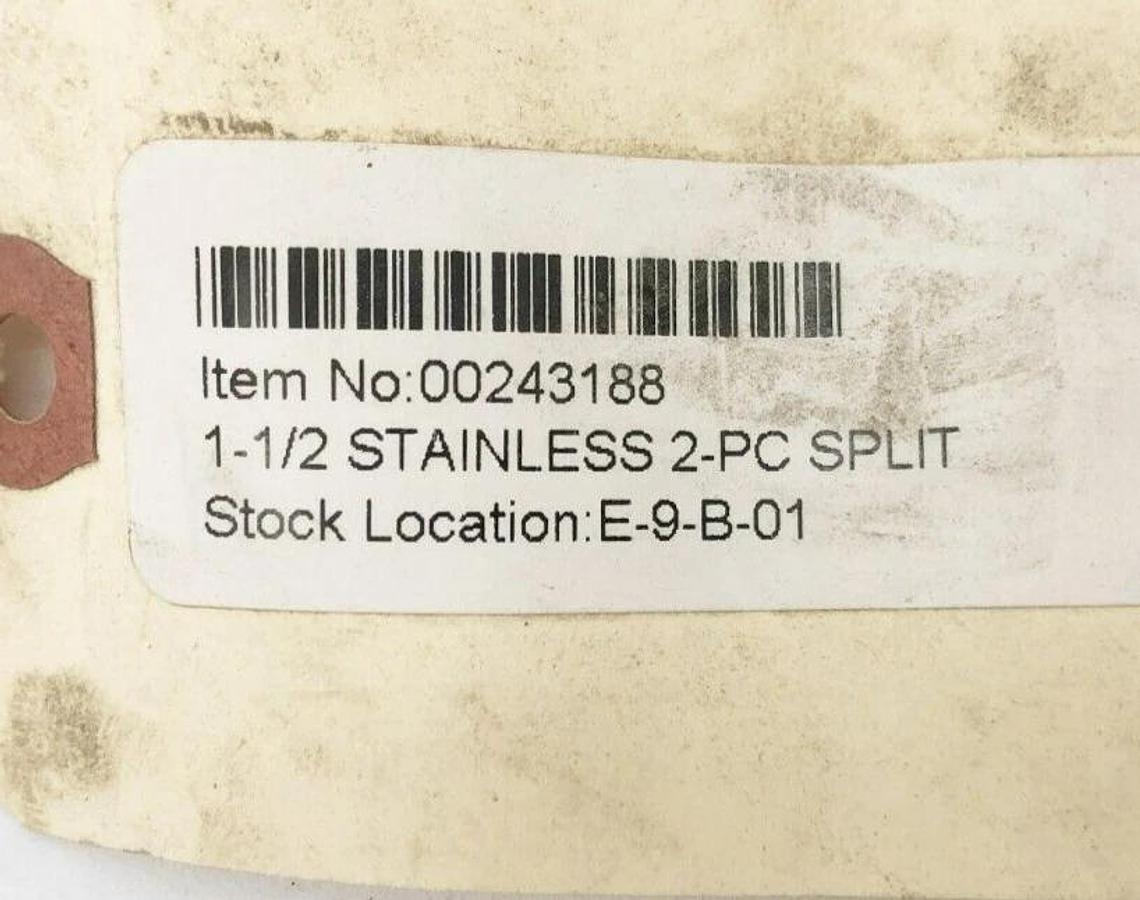 New Climax 2C-150-S Two-Piece Split Clamp Collar Stainless Steel 1-1/2" ID