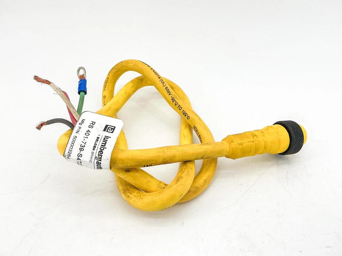 New Lumberg RS 401-739-S4722/3F Cordset 4Wire 600V 500003284 - No Box