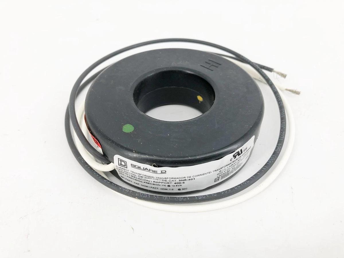 New Square D 5NR-401 Current Transformer Ratio 400:5 1-9/16" ID