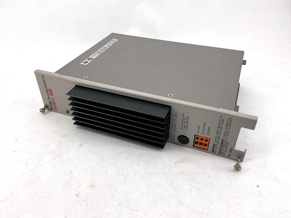 Used Texas Instruments 505-6660 Power Supply System 505 110/120VAC 3A 50/60HZ