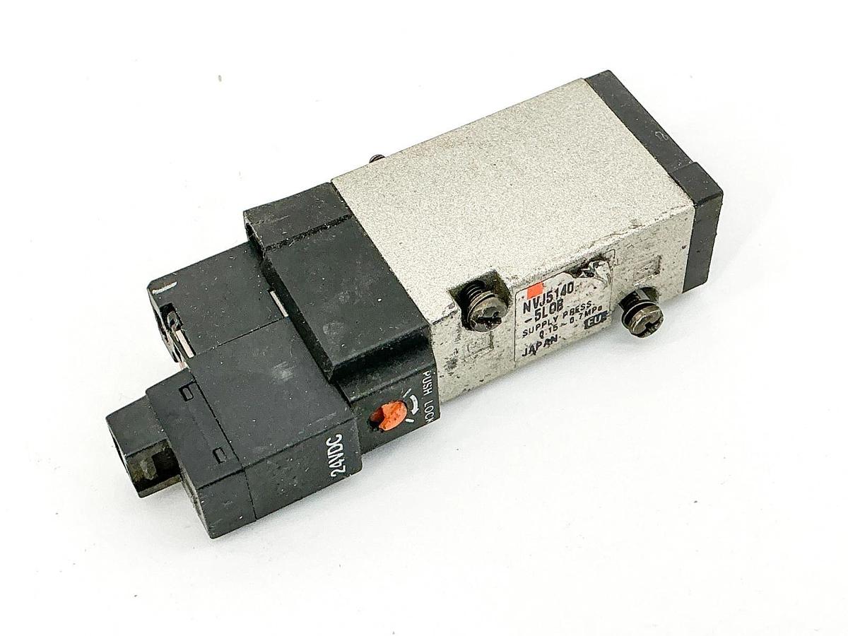 Used SMC NVJ5140-5L0B Solenoid Supply Press Valve 24V 0.15-0.7MPa