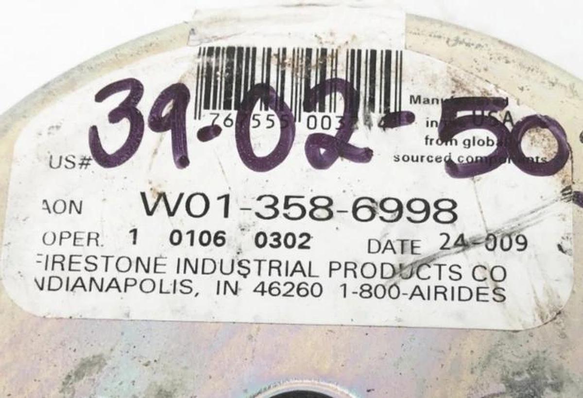 New Firestone W01-358-6998 Air Spring Single Conv. 1/4" NPT Style 16BH - No Box