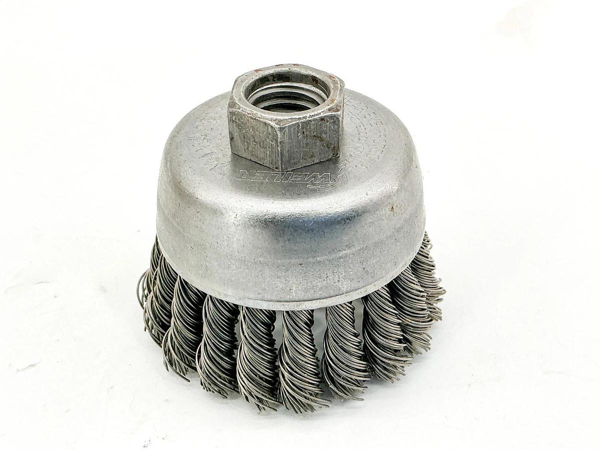 New Lot of 2 Weiler 03597879 2-3/4" Single Row Wire Cup Brush .020 Wire