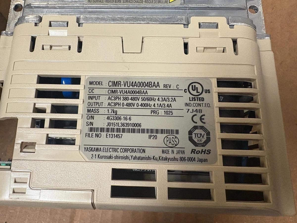 New Magnetek Impulse 4003-G+M AC Drive 144-25012 Yaskawa CIMR-VU4A0004BAA 480V
