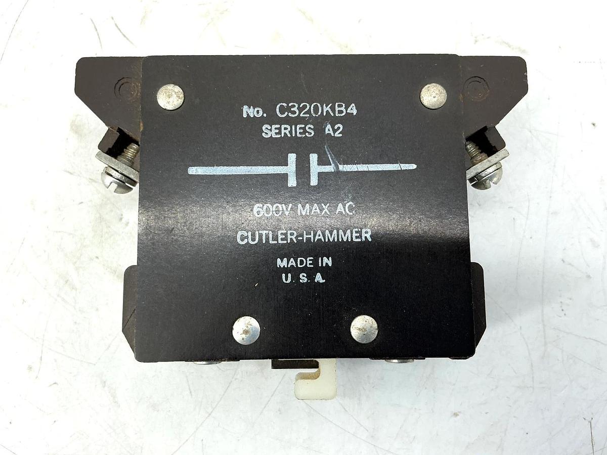 Used Cutler-Hammer C320KB4 Ser A2 Base Auxiliary Contact Block 1NO 10A 600VAC