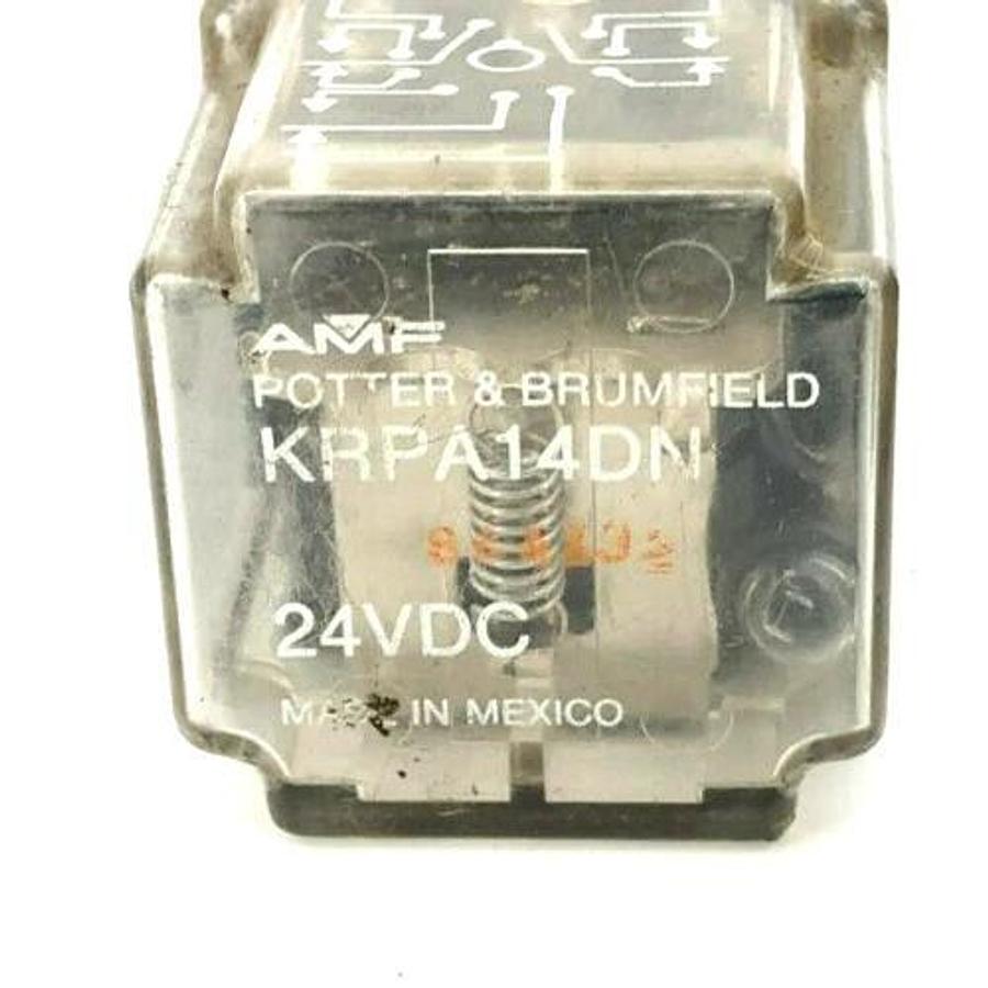 Used Lot of 3 Potter & Brumfield KRPA14DN Contact Relays 24VDC 10A