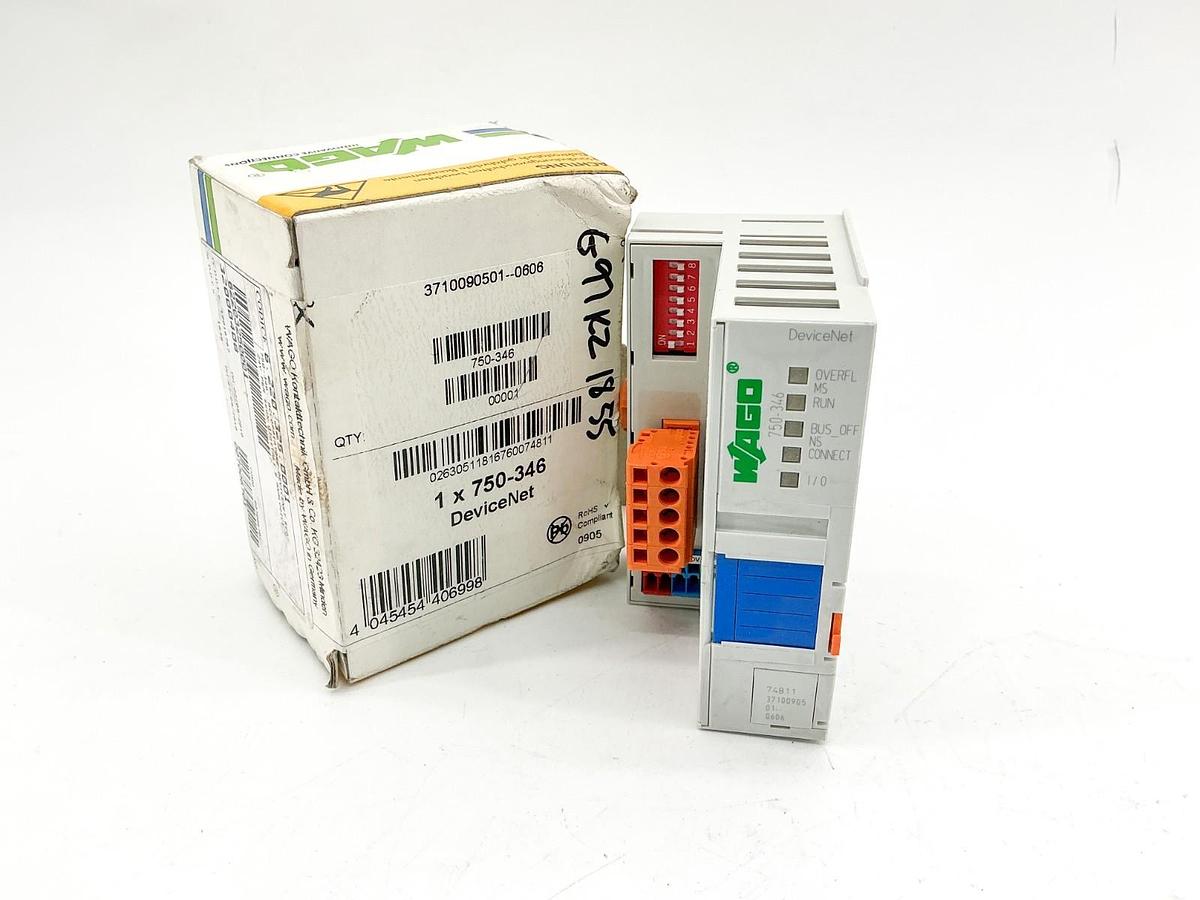 New Wago 750-346 FC Devicenet Module 24VDC