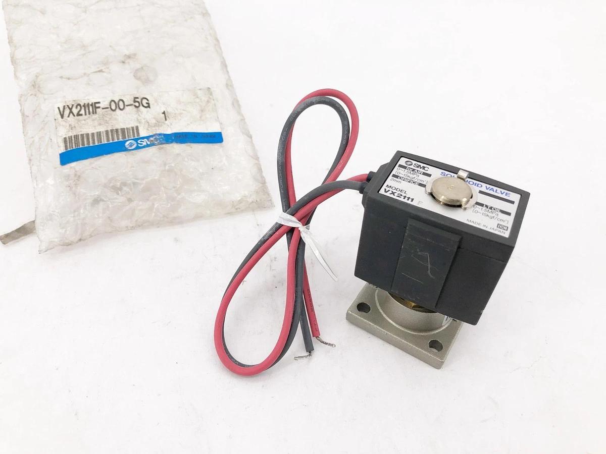 New SMC VX2111F-00-5G Solenoid Valve Coil 24VDC 2mm Orifice