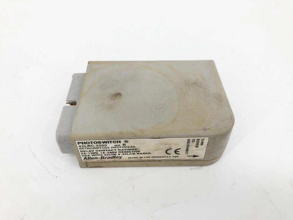 Used Allen Bradley 42LRC-5000 Retroreflective Diffuse Sensor Head (For Parts Only)