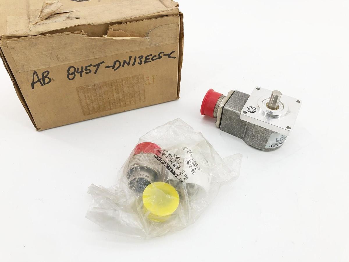 New Allen-Bradley 845T-DN13ECS-C Encoder 5VDC 10-Pin 3/8" Shaft w/ Flat