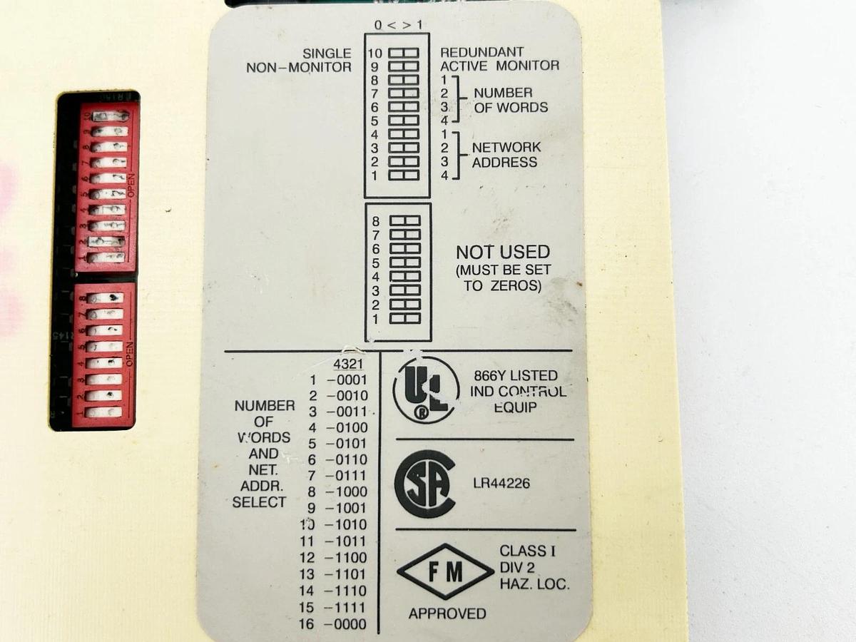Used Siemens 505-7354 PLC Netowrk Interface Module PeerLink 2 Communication Ports