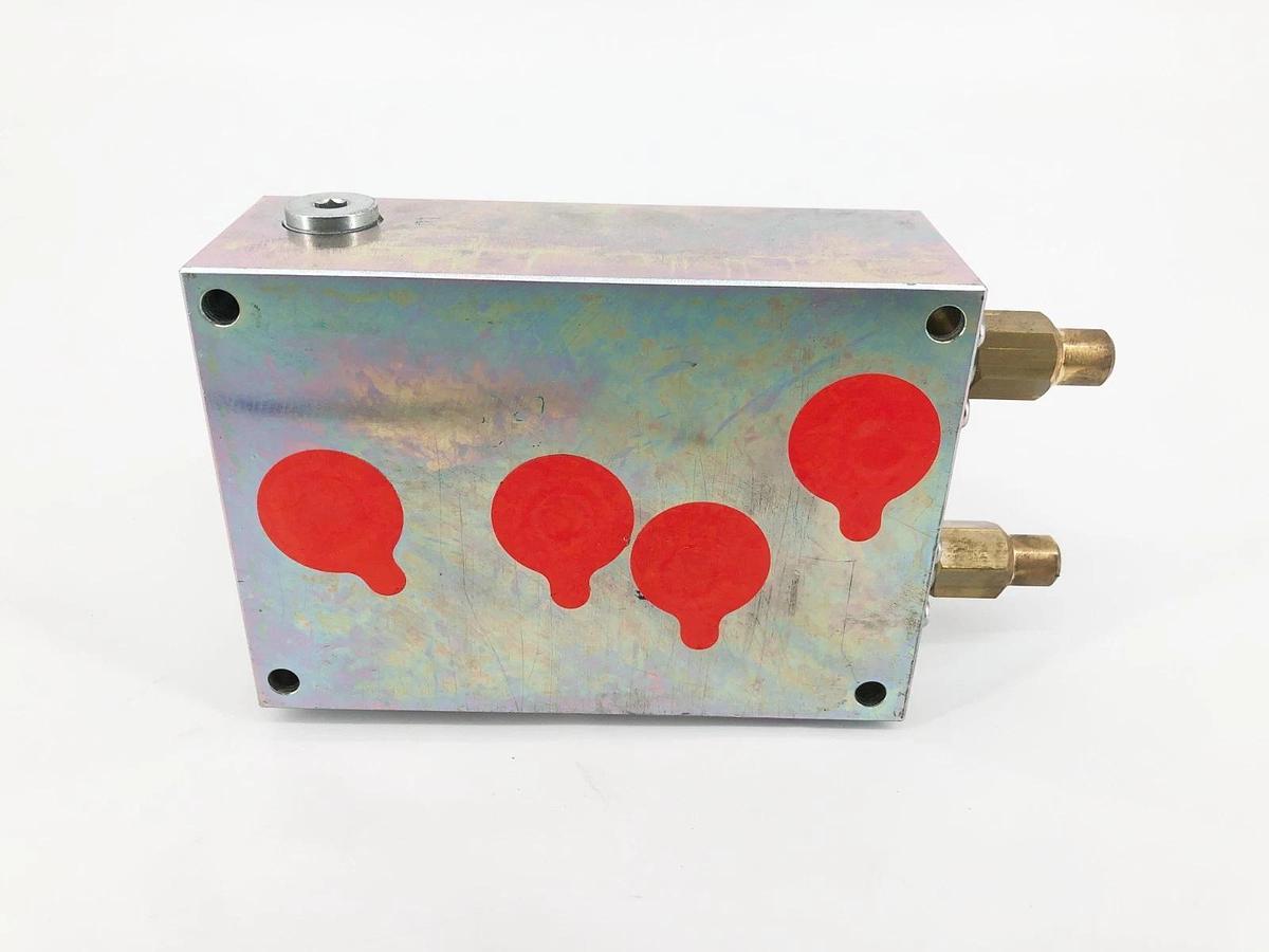 New GEA Danfoss 627500077 4-Way Valve Block 2.65mm Seat w/ Orifice