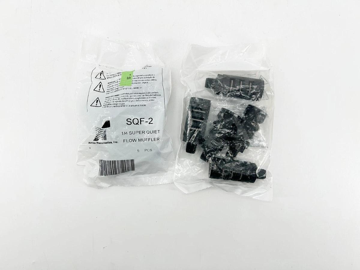 New Lot of 8 Arrow Pneumatics SQF-2 Super Quiet Flow Silencer Muffler 1/4" NPT