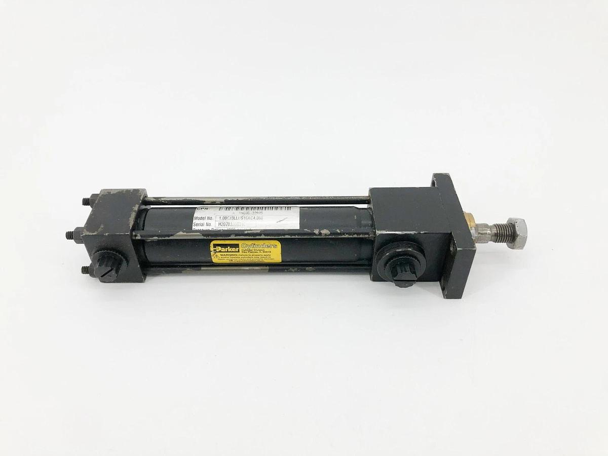 Used Parker 1H000132925 Pneumatic Cylinder 1900psi 1.00CJ3LLUS18AC4.000