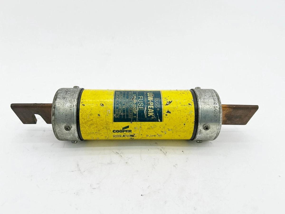 Used Bussmann LPS-RK-250SP Low Peak Class RK1 Fuse 250A 600V