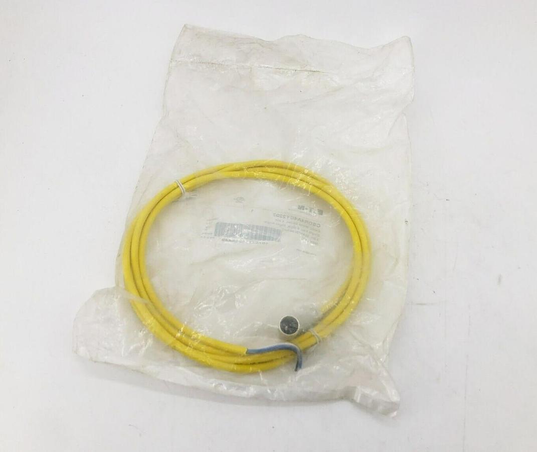 New Eaton CSDR4A4CY2202 Cordset 4-Pin Single Key 4-Wire 2m 22AWG