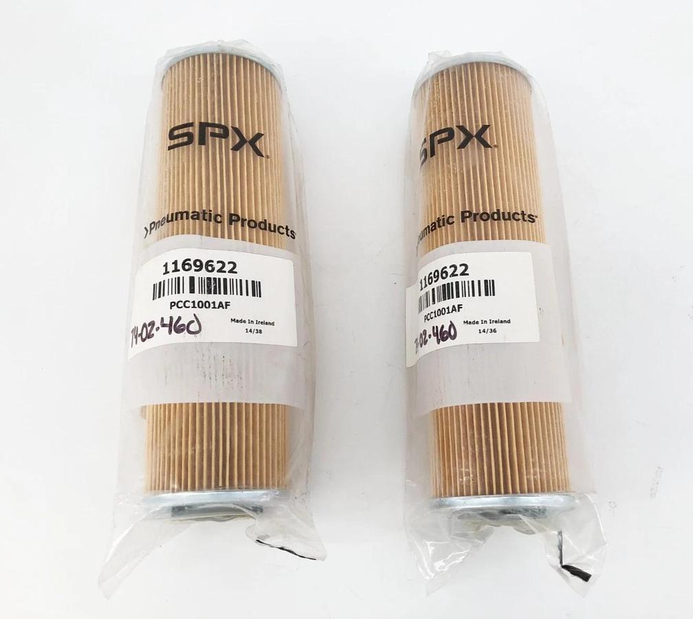 Lot of 2 New SPX 1169622 Pneumatic Filter Elements PCC1001AF 69860.5100