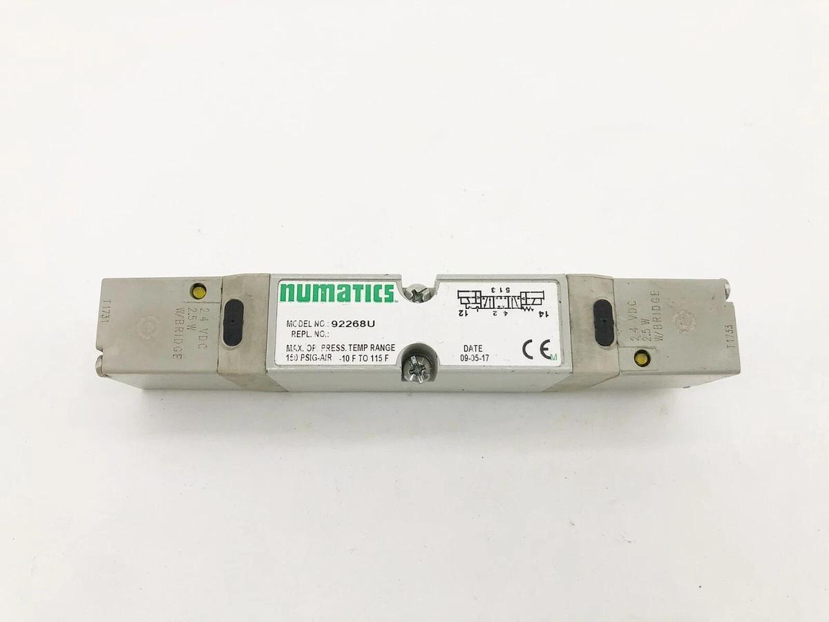 Used Numatics 92268U Solenoid Valve 24VDC 2.5W