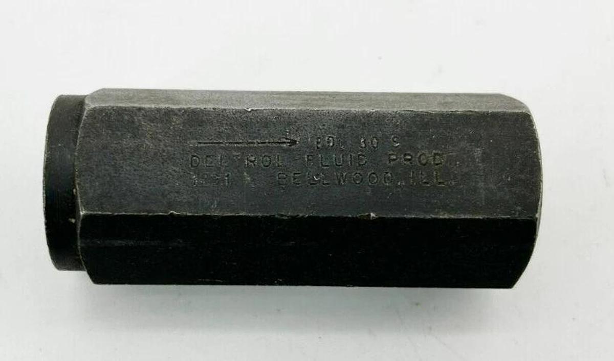 New Deltrol EDC30S Inline Check Valve, 5000psi,1/2" Female