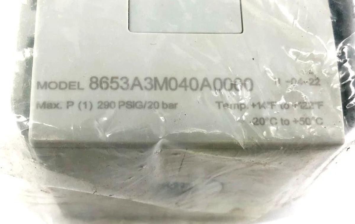 New Aventics 8653A3M040A0000 Shut Off Isolation Valve 1/2" NPTF 3/2 290psi Max