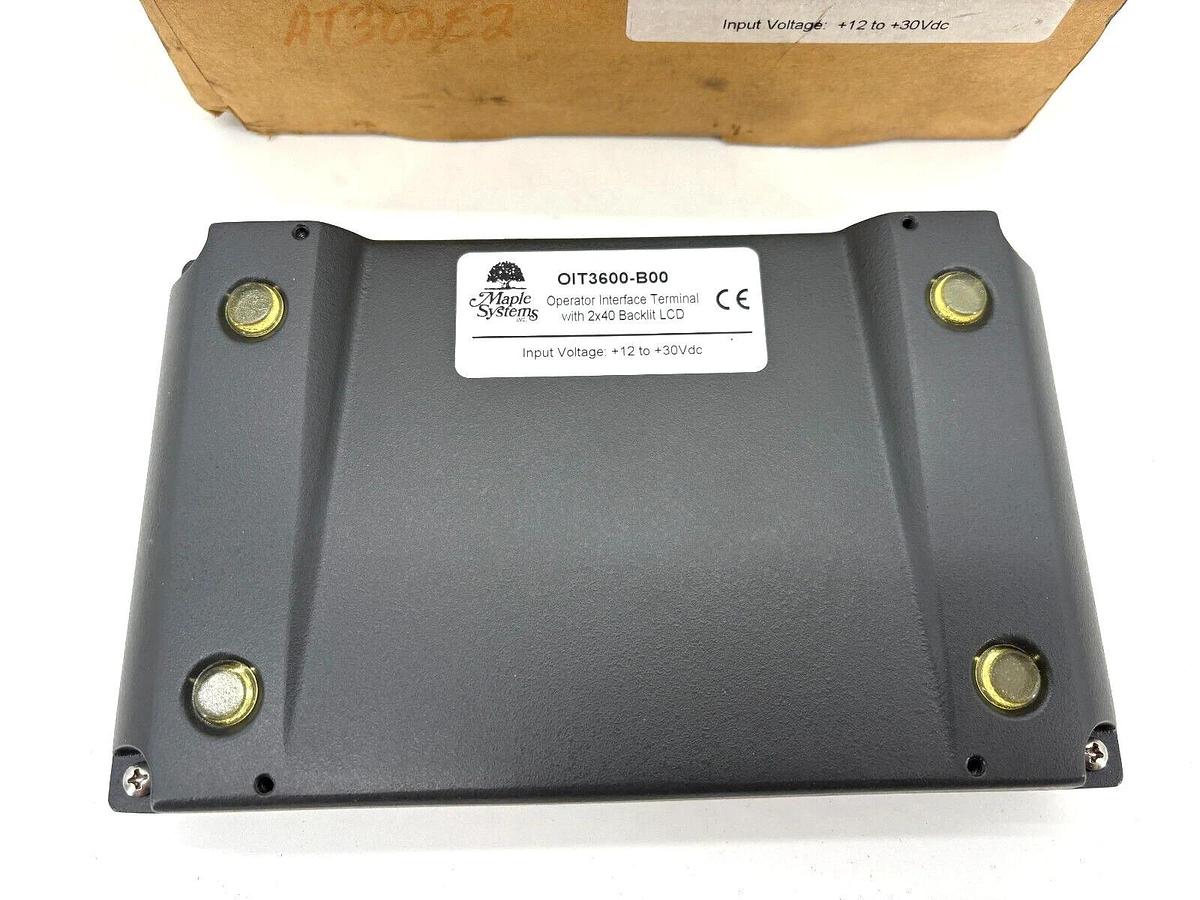Maple Systems OIT3600-B00 Operator Interface Terminal 2x40 backlit LCD 12-30VDC