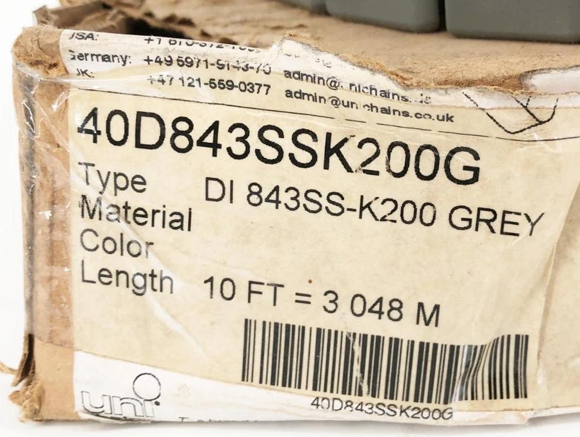 New Uni Chains 40D843SSK200G Chain 10 FT. DI 843SS-K200 LF 843 SS K200