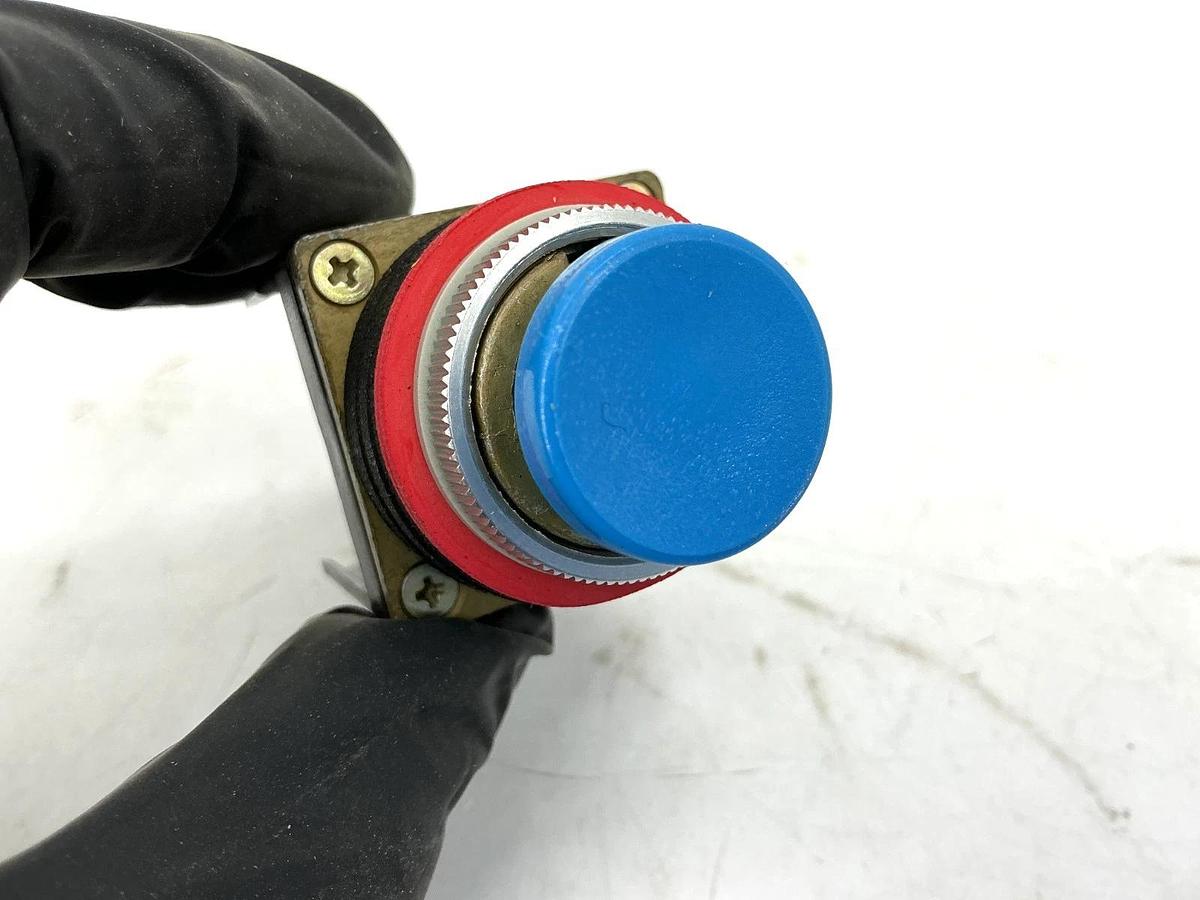 New Allen Bradley 800MR-NX3 Ser A Round Push Button Flush Head Blue Cap