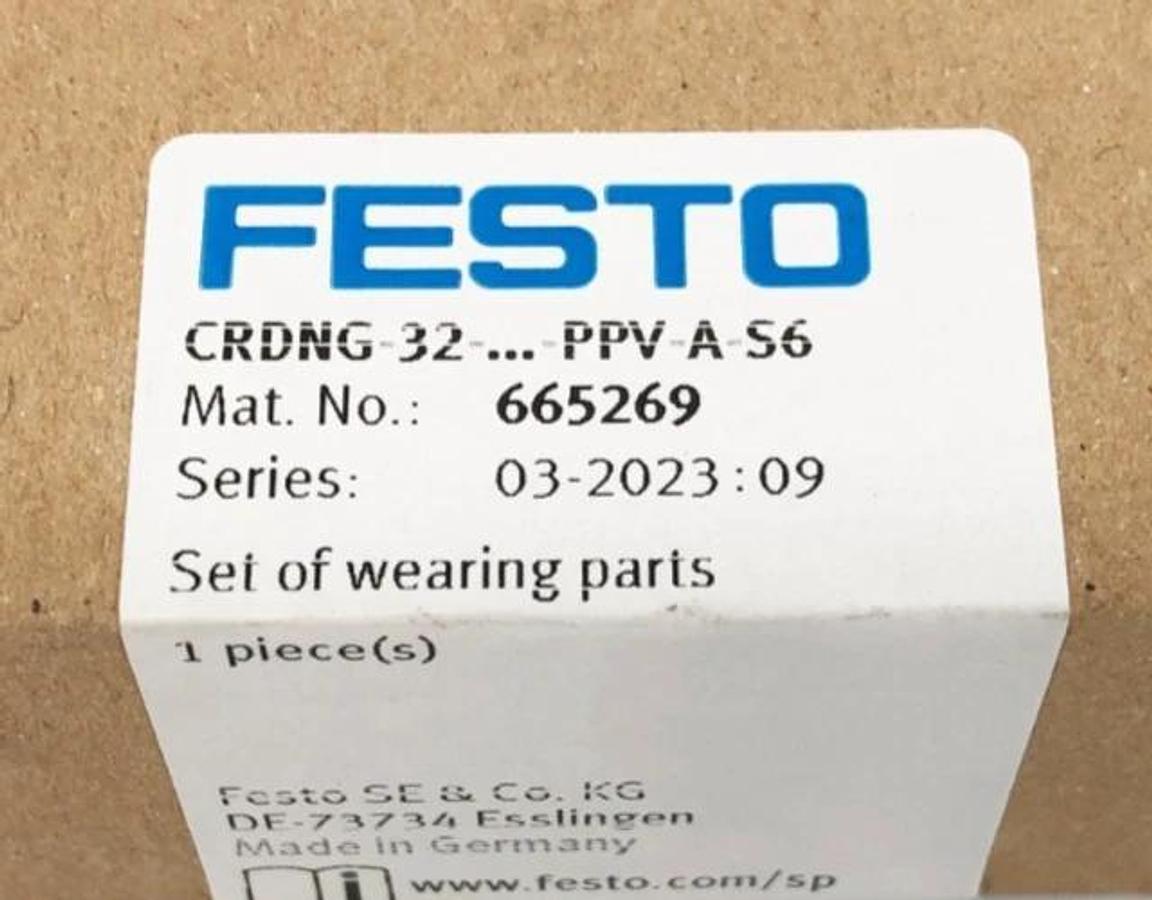 New Festo CRDNG-32-...-PPV-A-S6 Set of Wearing Parts 665269 - Sealed Box