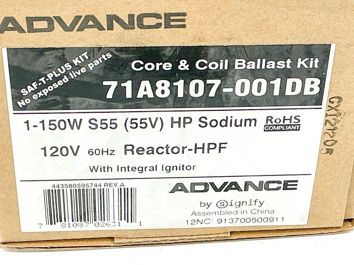 Advance 71A8107-001DB Core & Coil Ballast Kit W/ Integral Ignitor 150W 55/120V