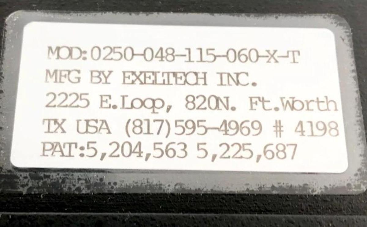 Used Exeltech SI-250 Power Inverter 250 Watt 0250-048-115-060-X-T