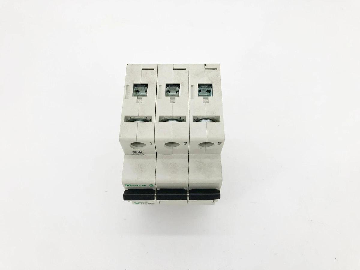 New Moeller FAZ-C6/3 Circuit Breaker 6A 3 Pole480Y/277VAC
