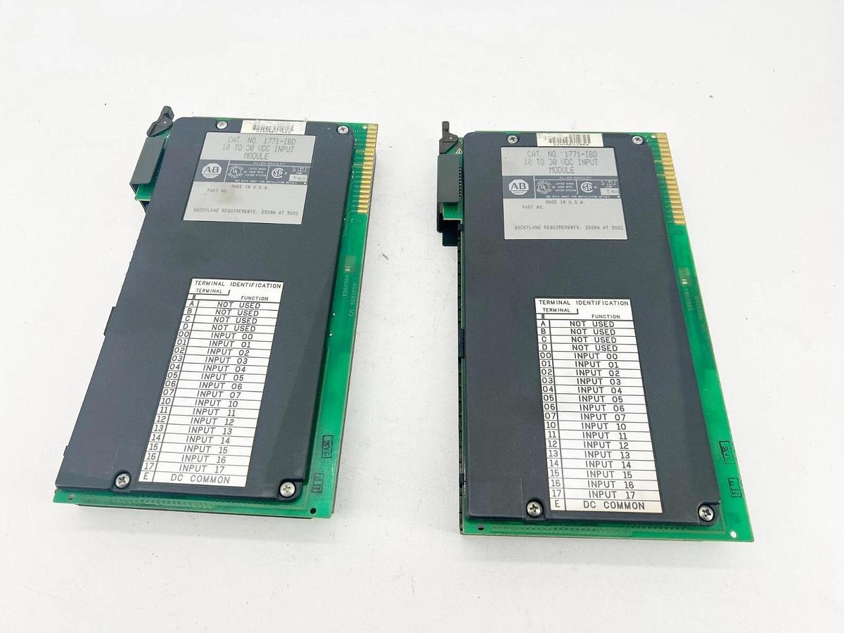 Used Lot of 2 1771-IBD 10-30VDC Input Module