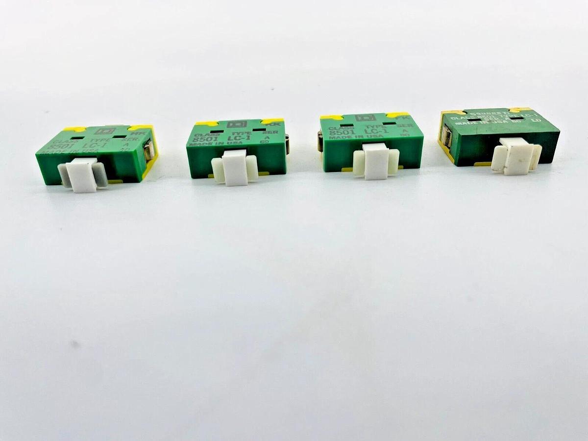 Lot of 4 New Square D 8501LC1 Relay Contact Cartridge Ser A