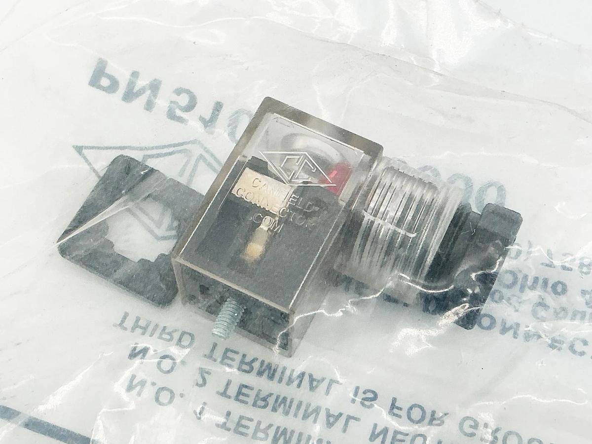 New Lot of 2 Canfield 51031900000 Solenoid Connector 6-48V 50/60Hz