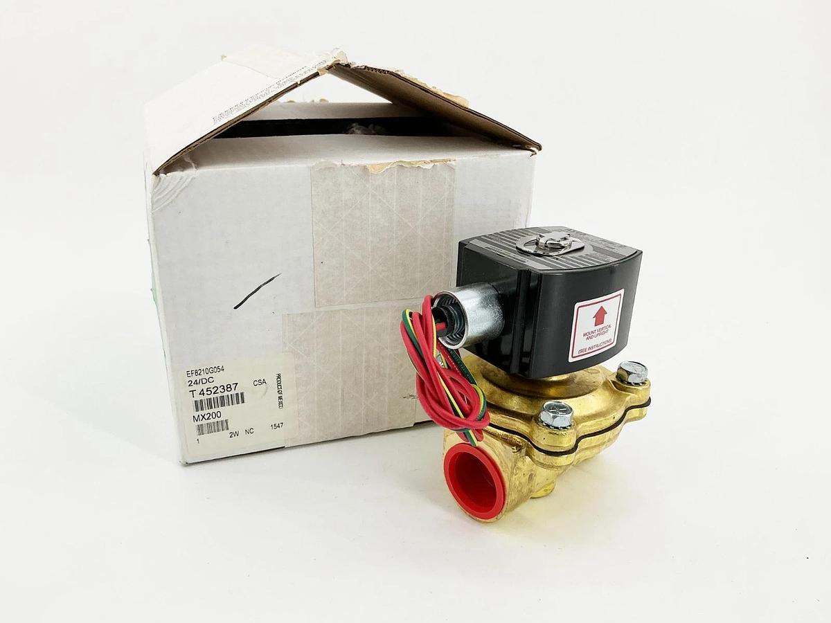 New Asco EF8210G054 24VDC Solenoid Valve 135PSI 1" Pipe 30.8W