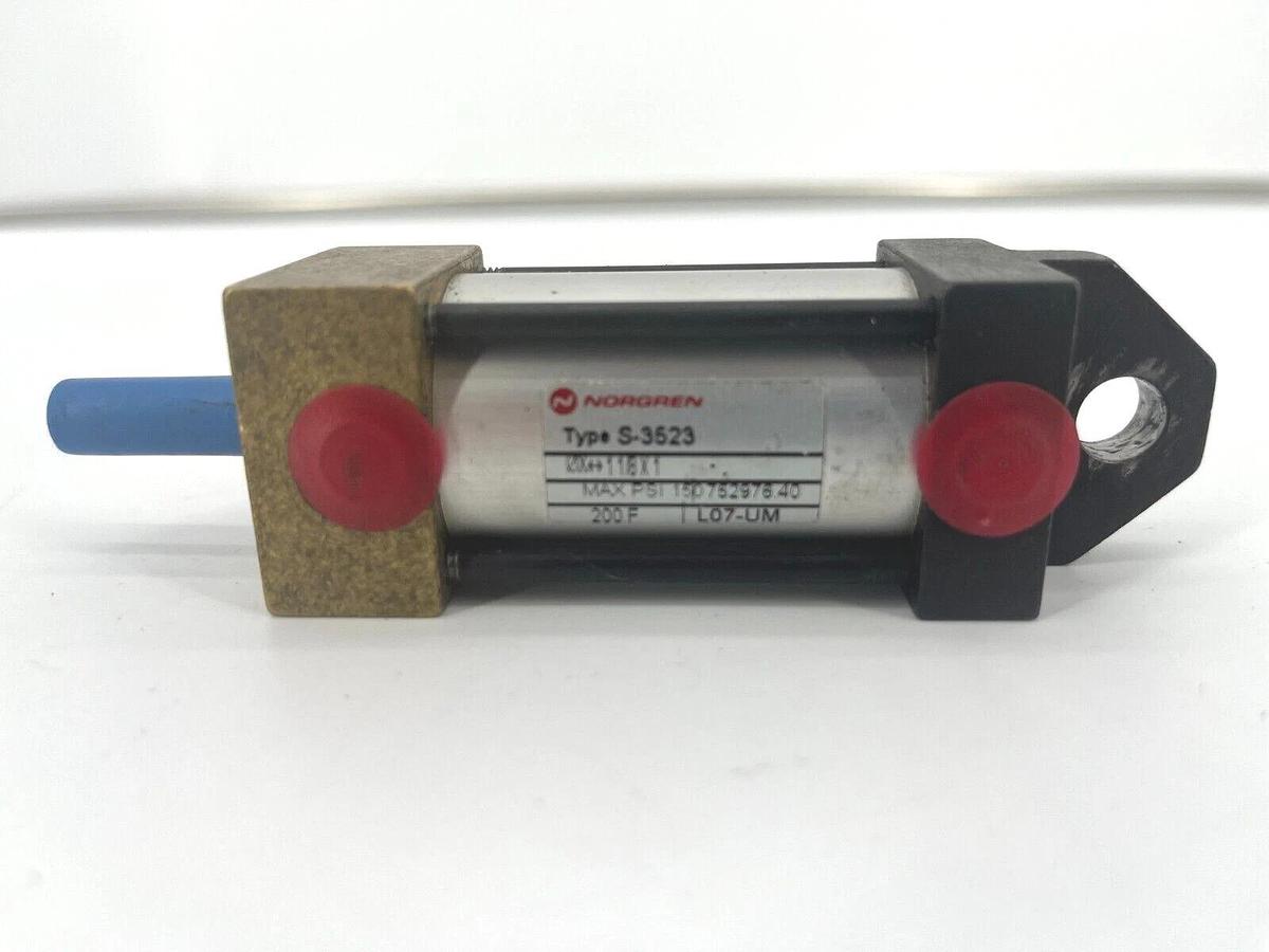 Norgren S-3523 Pneumatic Cylinder Quipp 5111F-1804 1 1/8" Bore 1" Stroke
