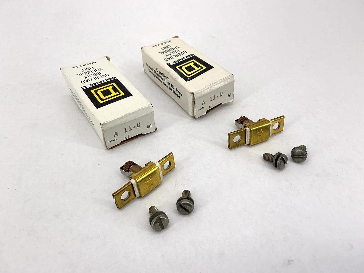 Lot of 2 New Square D A11.0 Overload Relay Thermal Unit