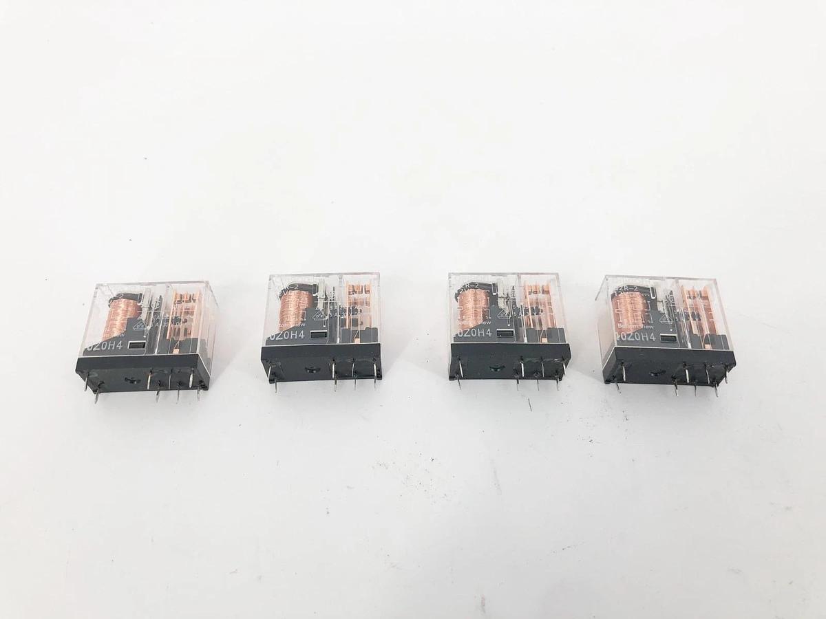 Lot of 4 New Omron G2R-2 Relays 12VDC DPDT 10A 10Z0H4 12998884 - No Box