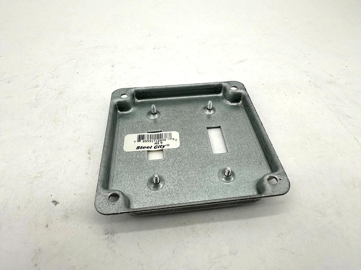 Lot of 6 New Steel City RS-5 2 Toggle Switch Cover 4" - No Box