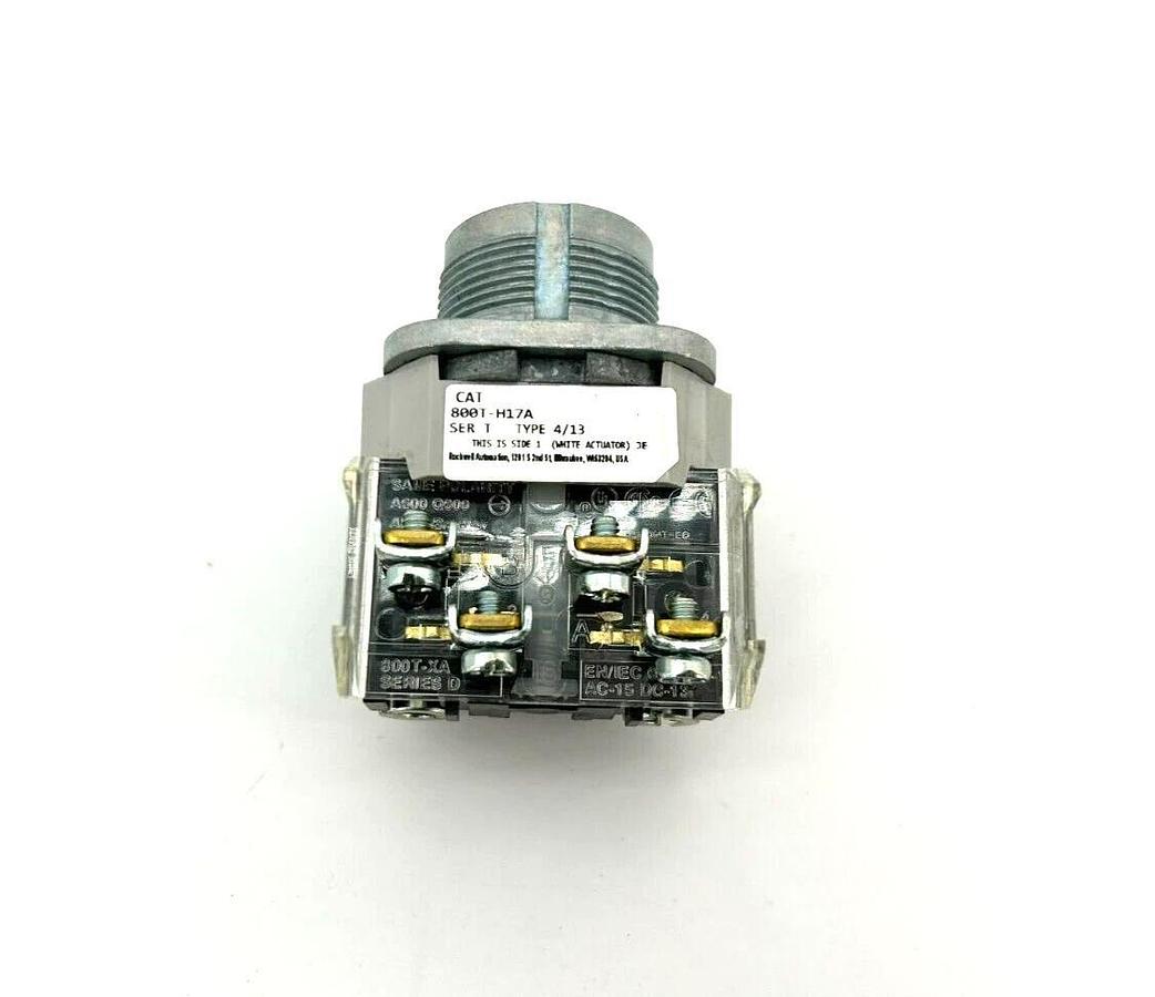 New Allen Bradley 800T-H17A Ser. T Selector Switch, 2 Position (Missing Lever)