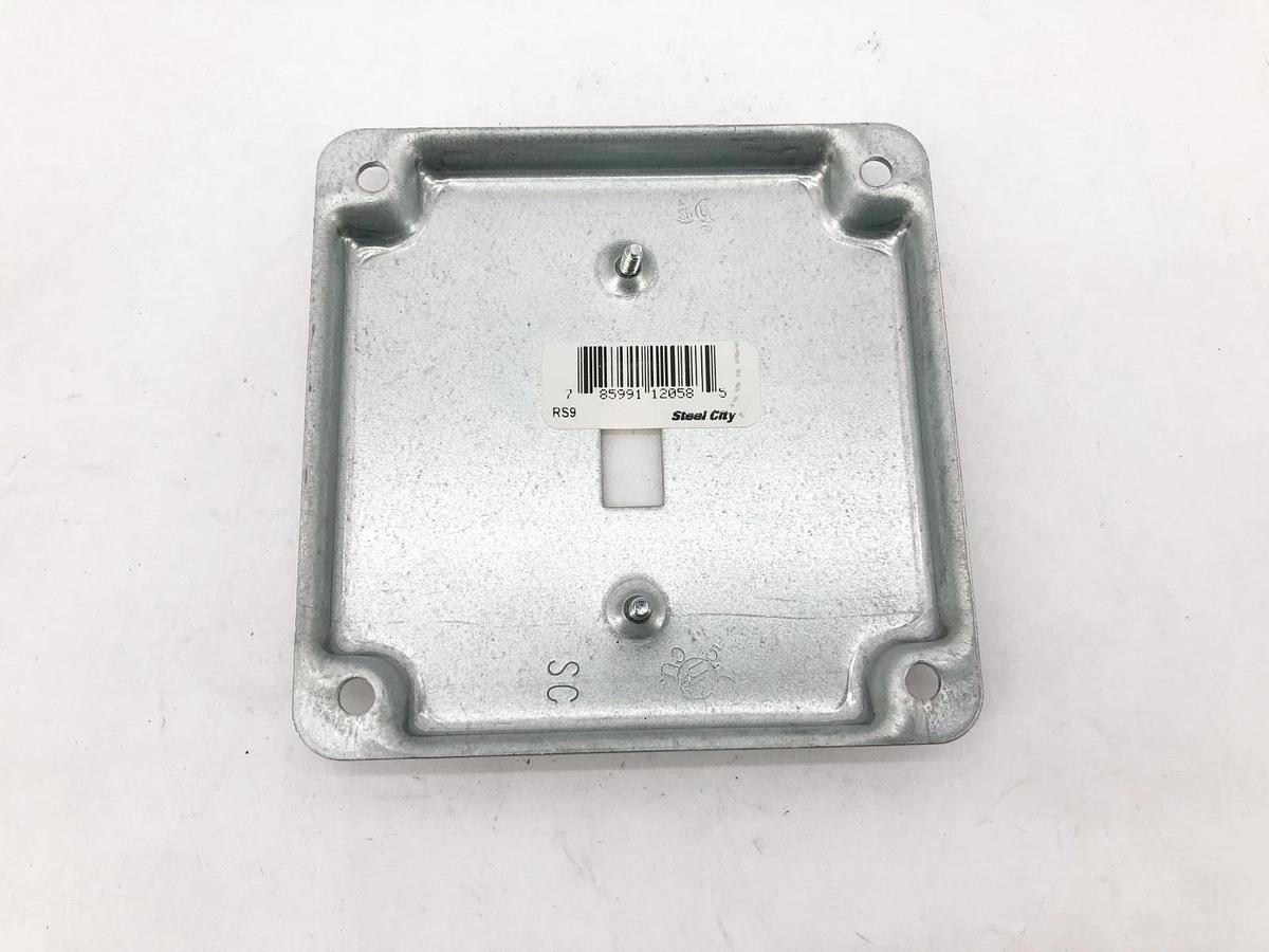 Lot of 12 New Steel City RS9 Square Toggle Switch Covers 4" Raised 1/2" - No Box