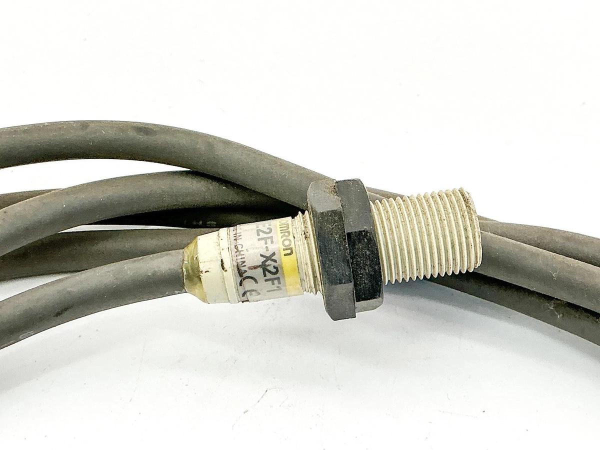 Used Omron E2F-X2F1 Proximity Sensor 5mm Range 12-24VDC