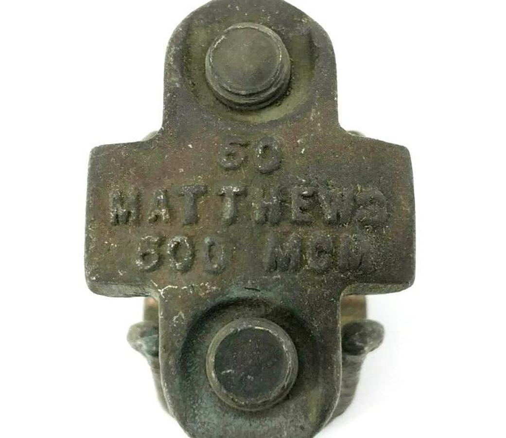 New Matthews 9278 2-Bolt Brass Connector 500MCM