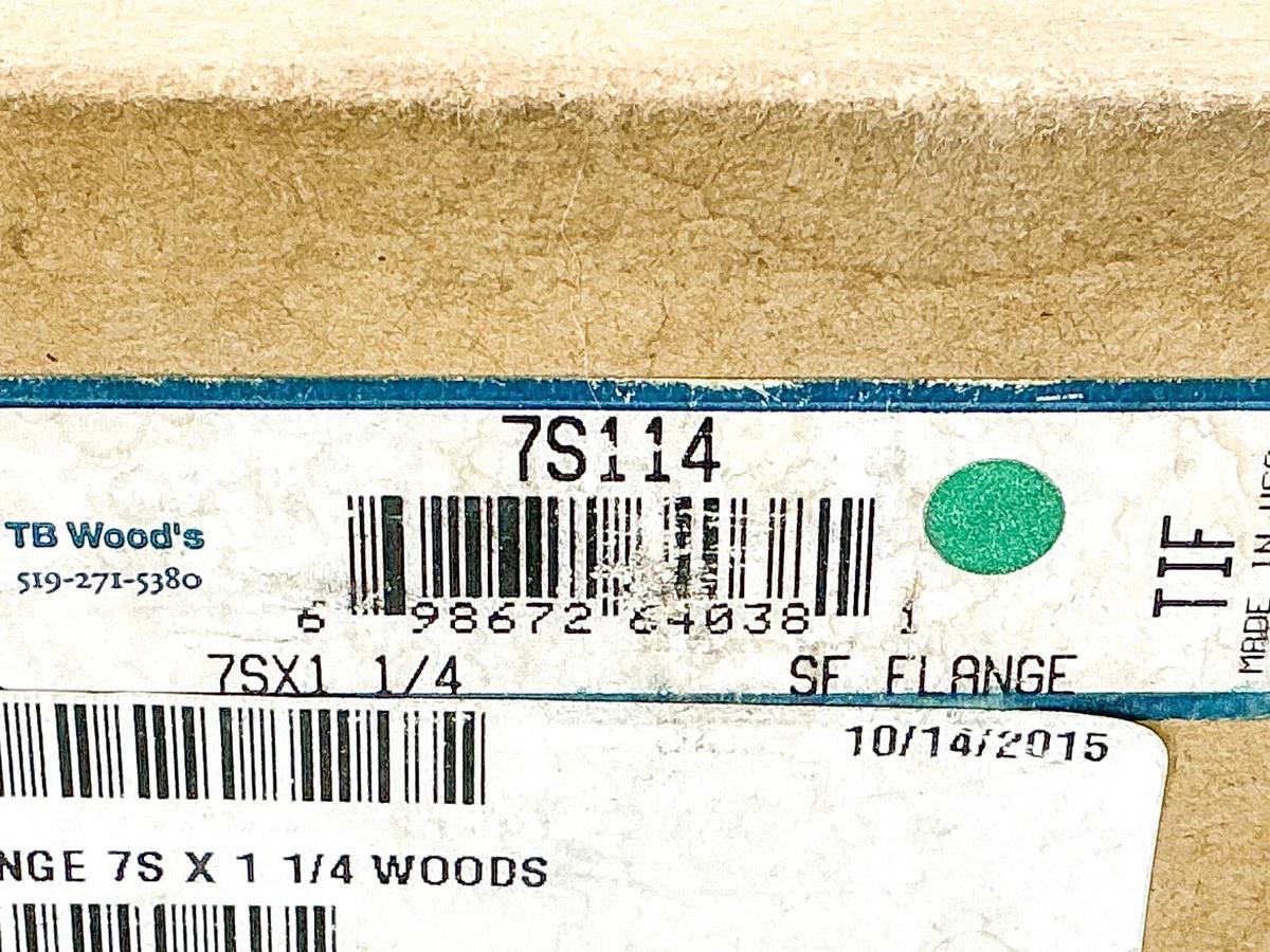 New TB Woods 7S114 SF Coupling Flange 5250RPM 7SX1-1/4