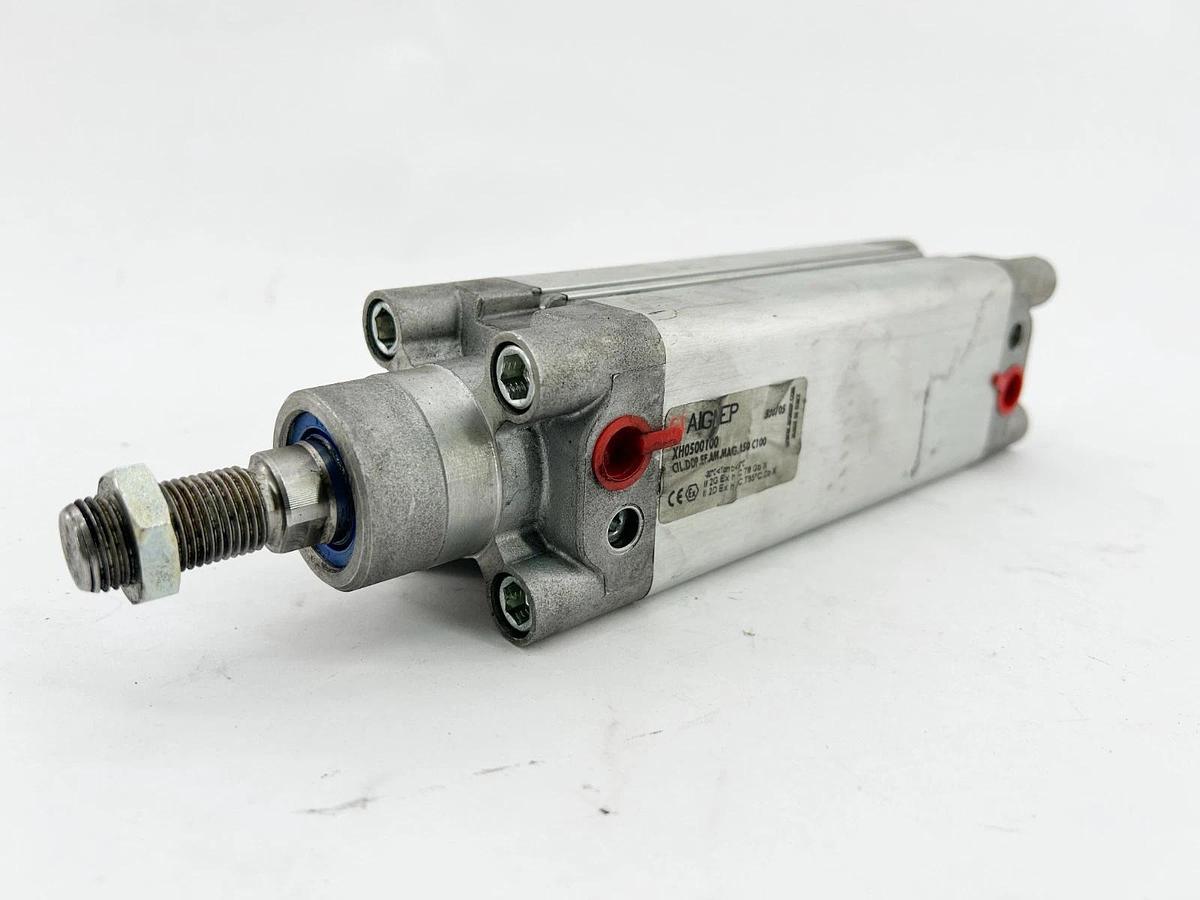 New Aignep XH0500100 Pneumatic Cylinder Double Acting 50MM Bore 100MM Stroke- No