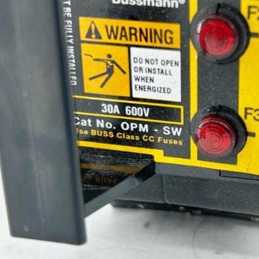 New Bussmann Optima OPM-SW Overcurrent Protection Module 30A 600V - No Box