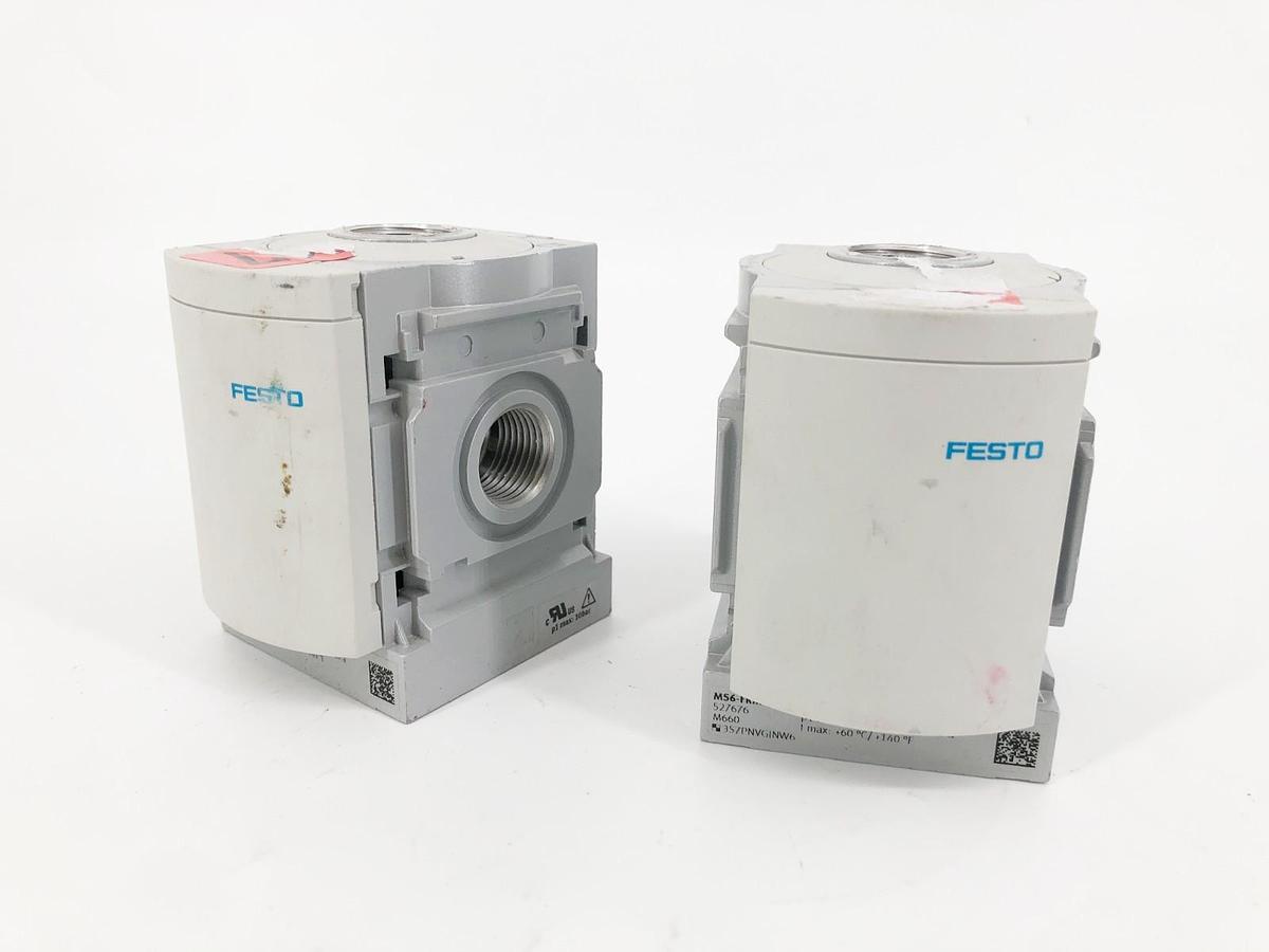 Used Lot of 2 Festo MS6-FRM-1/2-UL1 Branching Modules 300psi 527676