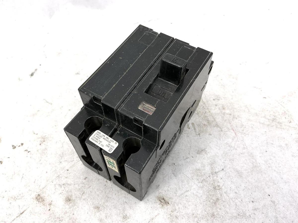 New Square D EH-24015 Circuit Breaker 2-Pole 15A 277/480VAC 37209