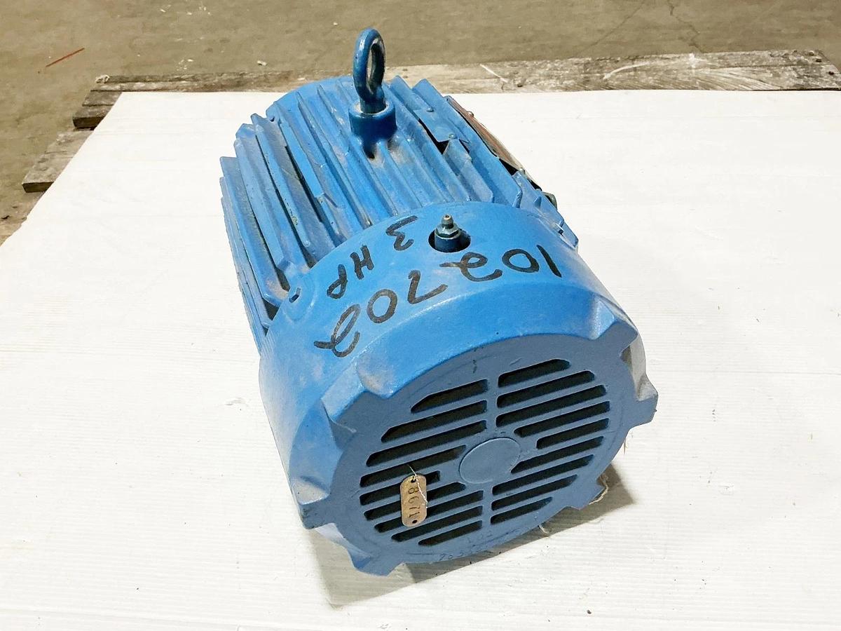 Used Reliance P18C3345C RC Electric Motor 3HP 575V 3520RPM 7.3A 182T